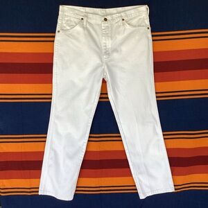 Vintage wrangler white cowboy jeans 936 WHI 34 x 29 denim work ranch western